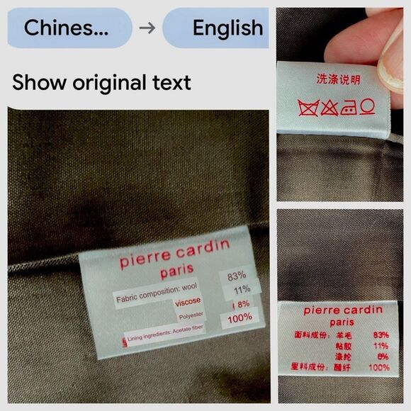 Pierre Cardin 1970s Notched Lapels Single-Breasted Jacket Chocolate Sz 80A IT4 - Picture 12 of 13